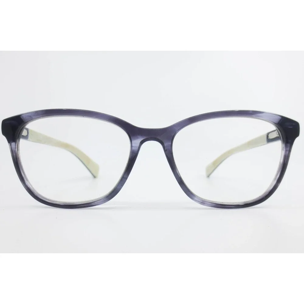 Cole Haan StudioGrand Eyeglasses Purple Marbled Navy Cream Frames 51-16-135